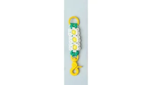 Blossom Keychain (White-Green-Yellow Bead)